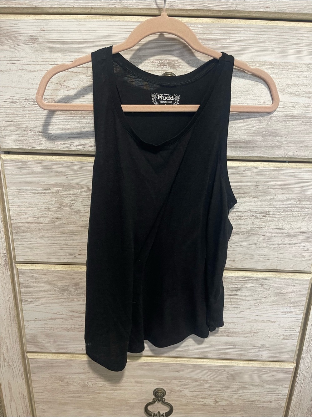 Mudd Black Women's Scoop Neck Tank Top